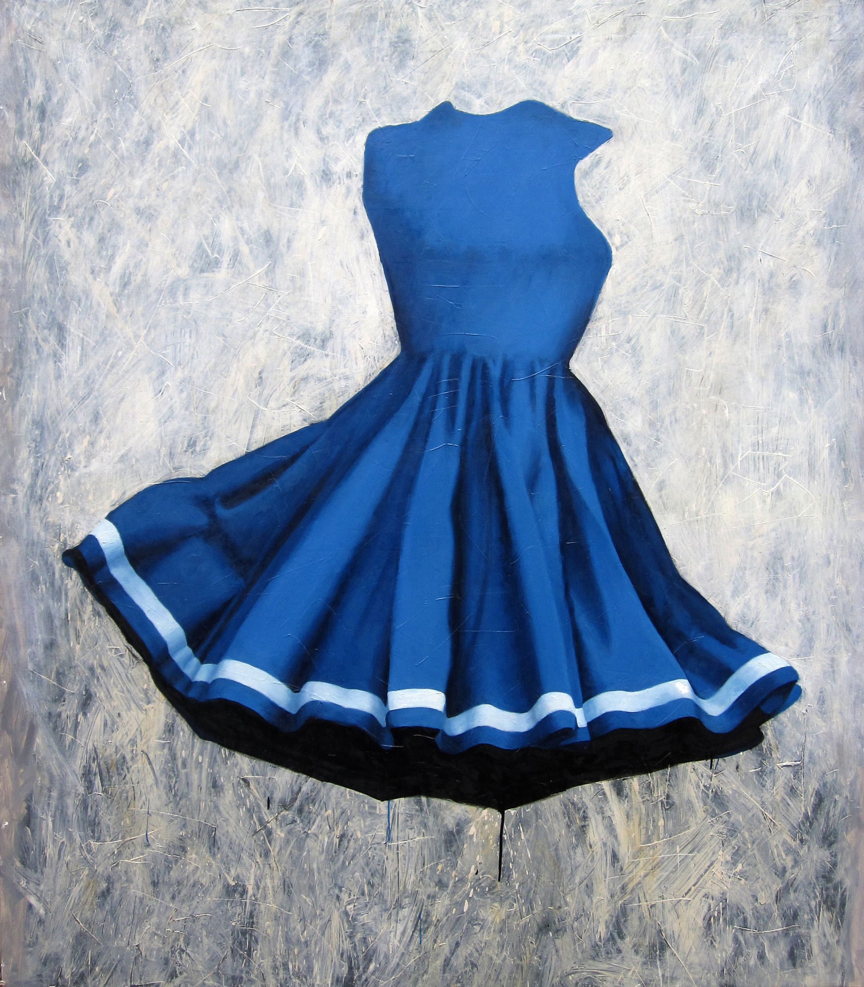 branislav_nikolic_paintings_blue_dress